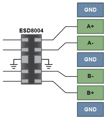 Low Capacitance ESD
- ESD7x04