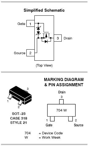 2N7002K: N 沟道小信号 MOSFET 60V，380mA，1.6 Ω