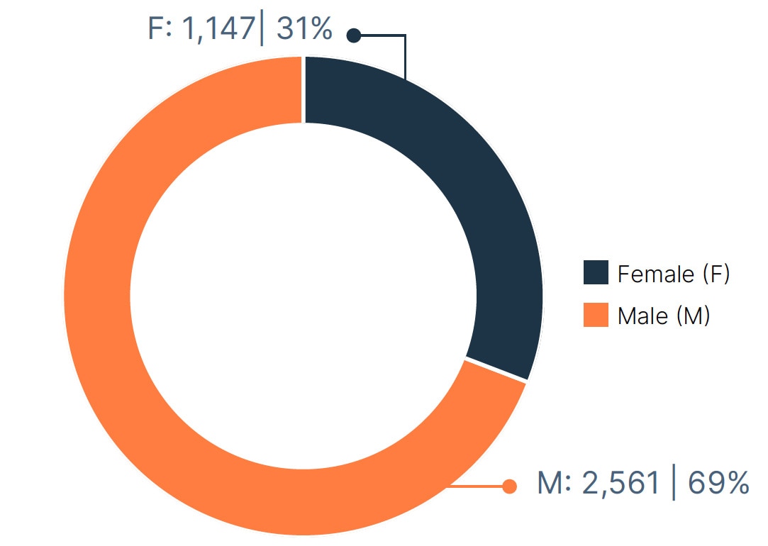 New Hires by Gender 